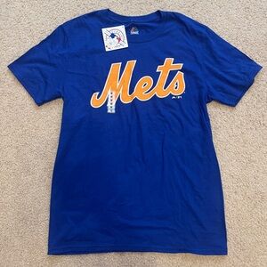 NWT Majestic New York Mets Wordmark T-Shirt, women’s M